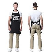 economico grembiule-grembiule da cuoco impermeabile per donna e uomo, grembiule da cucina, grembiule da giardinaggio personalizzato grembiuli neri per barbecue grembiuli da cucina regolabili con tasca
