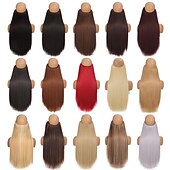 cheap Clip in Extensions-Curly Synthetic Hair 22 inch Hair Extension Fishing Line Hair 1pc / pack Adjustable Women&#039;s Girls&#039;