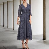 preiswerte Mit Jacke-A-Linie Mutter der Braut Kleid elegant V-Ausschnitt Tee-Länge Chiffon Spitze ärmellos Jackenkleider mit Tierung einfarbig maßgeschneiderte Größe kostenlos