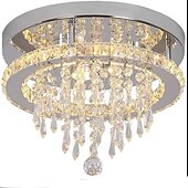 cheap Ceiling Lights &amp; Fans-30cm Island Design Ceiling Lights Stainless Steel Electroplated Modern 220-240V