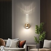 cheap Indoor Wall Lights-Crystal LED Nordic Style Indoor Wall Lights Living Room Metal Wall Light 220-240V