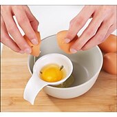 cheap Egg Acc-Mini Egg Yolk White Separator With Silicone Holder Egg Separator Tool kitchen
