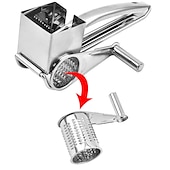 levne Kuchyňské náčiní a pomůcky-1/2/3/4 bubny čepele rotační struhadlo na sýr kráječ na sýr kráječ nerezový strouhač sýra kráječ na ořechy ruční odstřeďování multifunkční mlýnek na sýr kuchyňské vychytávky