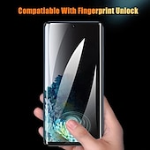 cheap Samsung Screen Protectors-[1 Pack] Screen Protector For Samsung Galaxy S24 Ultra Plus S23 S22 S21 S20 Plus Ultra S10 Note 20 Ultra 10 Plus S25 Ultra TPU Hydrogel Privacy Anti-Spy 9H Hardness Self-healing Anti-Fingerprint
