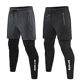 abordables Pantalons de Course &amp; Collants-Homme Pantalon de compression Collant Short Cordon 2 en 1 Sous Vêtement Athlétique Athleisure Spandex Respirable Séchage rapide Evacuation de l&#039;humidité Aptitude Exercice Physique Fonctionnement