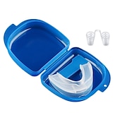 abordables Cuidado Personal &amp; Salud-Protector bucal para dejar de rechinar los dientes, antironquidos, bruxismo con estuche, ayuda para dormir, elimina los ronquidos, cuidado de la salud, boquilla antironquidos