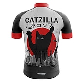 preiswerte Radtrikot Herren-Herren Radtrikot fahrradbekleidung Fahrradtrikot Kurzarm Fahhrad Trikot Shirt mit 3 Gesäßtaschen MTB Mountain Rennrad Atmungsaktiv Schnelltrocknend Feuchtigkeitsableitung Reflexstreiffen Schwarz Rot