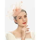 economico Fascinator-fascinators Piume Cappello Portapillole Matrimonio Kentucky Derby Coppa di Melbourne cocktail Astco reale Fiore Elegante Con Colore Puro Copricapo Copricapo