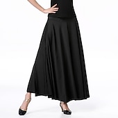 abordables Tenues de danse de salon-Danse de Salon Jupes Couleur Pure Femme Utilisation Usage quotidien Fibre de Lait