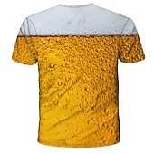 abordables T-shirts-Anime 3D Tee-shirt Costume de cosplay T-shirt Bière Classique Style de rue pour Homme Unisexe Adulte Impression 3D  pour Oktoberfest