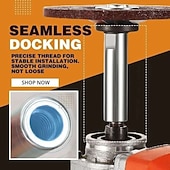 economico set di punte da trapano-albero di prolunga per punte per smerigliatrice angolare 80 mm m10 biella durevole per utensile elettrico adattatore di connessione per levigatura pad per lucidatura