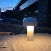 billige Bordlamper-bordlampe bærbar italiensk sopp trådløs touch oppladbar nattlampe usb bordlampe skrivebordsdekorasjon soverom nattlampe