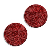cheap Car Organizers-2pcs Bling Car Cup Holder Coaster 2.75 inch Anti-Slip Shockproof Universal Fashion Vehicle Car Coasters Insert Bling Rhinestone Auto Automotive Interior Accessories for Women