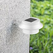 billige Vegglamper til utendørsbruk-2/4 stk utendørs solcelle gjerdelys hage takrenne lys utendørsbelysning vanntett hagelys landskap bakgård veranda terrasse innkjørsel dekk trapp belysning dekor vegglamper
