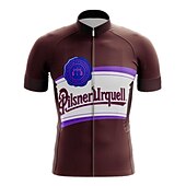 abordables Maillots Hombre-Hombre Maillot de Ciclismo Bloque de color Manga Corta Bicicleta Maillot Camiseta con 3 bolsillos traseros MTB Bicicleta Montaña Ciclismo Carretera Secado rápido Bandas Reflectantes Bolsillo trasero
