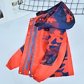 halpa Päällysvaatteet-lasten poikien takki pitkähihainen oranssi camo syksy talvi viileä urheilu 3-13 vuotta