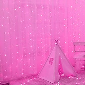 お買い得  プラグイン式電源-屋外クリスマスウィンドウライト 3x3m-300led プラグイン 8 モードカーテンライト 9 色リモートコントロールウィンドウ壁掛けライト クリスマスの装飾のための暖かい白 rgb 寝室の結婚式のパーティーガーデン屋内