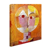 abordables Pinturas famosas-Pintura al óleo hecha a mano lienzo arte de la pared decoración paul klee estilo abstracto para decoración del hogar enrollado sin marco pintura sin estirar
