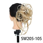 cheap Ponytails-Messy Bun Hair Piece Super Long Tousled Updo Hair Bun Extensions Wavy Hair Wrap Ponytail Hairpieces Hair Scrunchies with Elastic Hair Band for Women Girls