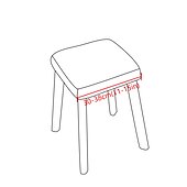 cheap Dining Chair Cover-Stretch Square Bar Stool Chair Covers Seat Slipcover for Dining Hotel Bar Elastic Grey Green Plain Solid Soft Durable Washable