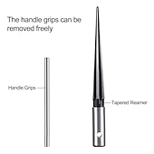 economico set di punte da trapano-alesatore conico 3-13 mm &amp;Alesatore manuale per metallo da 5-16 mm per sbavare allargare alesatore portatile per foro perno per strumenti di perforazione in plastica per legno metallo
