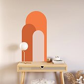 levne Tapety-geometrie barevná tapeta boho oblouk nálepka na stěnu odlepte a nalepte snímatelnou samolepicí PVC/vinylovou nálepku na stěnu pro domácí dekoraci místnosti 52*140cm