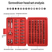 cheap Drill Bit Set-100PC Screwdriver Bit Set Bit Driver Phillips Hexagon Screwdriver Bit Screw Driver Bit Set for Home Appliances Repair Hand Tools