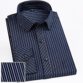 preiswerte Button-Down-Hemden für Herren-Herren Oberhemd Hemd Kragenhemd Grafik-Drucke Hochzeit Arbeit A B C D Langarm Quadratischer Ausschnitt Ganzjährig Bekleidung