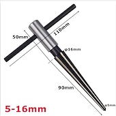 economico set di punte da trapano-alesatore conico 3-13 mm &amp;Alesatore manuale per metallo da 5-16 mm per sbavare allargare alesatore portatile per foro perno per strumenti di perforazione in plastica per legno metallo