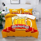 billige Dynetrekk sett-oktoberfest beer festival 3-delt dynetrekk sett hotellsengesett dynetrekk inkluderer 1 dynetrekk, 2 putevar for dobbeltrom/dronning/konge(1 putevar for tvilling/enkeltrom)