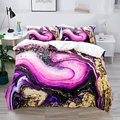 voordelige Dekbedovertreksets-3d beddengoed met marmeren print print dekbedovertrek beddengoed sets dekbedovertrek met 1 print print dekbedovertrek of sprei, 2 kussenslopen voor dubbel/queen/king
