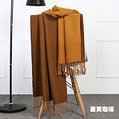 preiswerte Schals &amp; Handschuhe für Männer-Doppelseitiger Kaschmirschal für Herren Herbst und Winter verdickter warmer Schal Winterwollschal für Herren