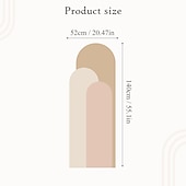 levne Tapety-geometrie barevná tapeta boho oblouk nálepka na stěnu odlepte a nalepte snímatelnou samolepicí PVC/vinylovou nálepku na stěnu pro domácí dekoraci místnosti 52*140cm