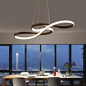 economico Design della linea-luci l.t. 1 luce 75 cm lampada a sospensione dimmerabile in acrilico lampadario a led design nota regolabile moderno per illuminazione domestica soggiorno solo dimmerabile con telecomando