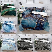 voordelige Dekbedovertreksets-3d beddengoed met marmeren print print dekbedovertrek beddengoed sets dekbedovertrek met 1 print print dekbedovertrek of sprei, 2 kussenslopen voor dubbel/queen/king