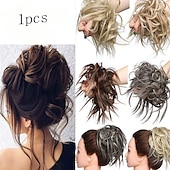abordables Chignons-ébouriffé chignon désordonné chignon postiche extension de cheveux queue de cheval avec élastique élastique chignon queue de cheval postiche extensions de cheveux synthétiques chouchous queue de