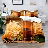 billige Dynetrekk sett-oktoberfest beer festival 3-delt dynetrekk sett hotellsengesett dynetrekk inkluderer 1 dynetrekk, 2 putevar for dobbeltrom/dronning/konge(1 putevar for tvilling/enkeltrom)