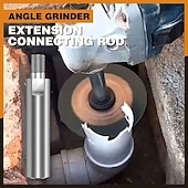 economico set di punte da trapano-albero di prolunga per punte per smerigliatrice angolare 80 mm m10 biella durevole per utensile elettrico adattatore di connessione per levigatura pad per lucidatura