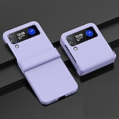 cheap Samsung Cases-Phone Case For Samsung Galaxy Z Flip 7 Z Flip 5 Z Flip 4 Z Flip 3 Back Cover Bumper Frame Four Corners Drop Resistance Shockproof Solid Colored Silica Gel