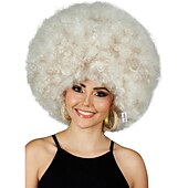 billiga Karnevalsperuker-deluxe 70-tals afro peruk kvinnor enorma blonda jumbo afro disco kostym peruker 70-tals kostymer tillbehör.