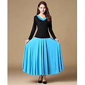 abordables Tenues de danse de salon-Danse de Salon Jupes Couleur Pure Femme Utilisation Usage quotidien Fibre de Lait