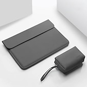 levne Tašky, pouzdra a pouzdra na notebooky-Rukávy na notebook 12 &quot; 13.3 &quot; 14 &quot; palec Kompatibilní s Macbook Air Pro, HP, Dell, Lenovo, Asus, Acer, Chromebook Notebook Voděodolný Nárazuvzdorné PU kůže Pevná barva pro Obchodní kancelář