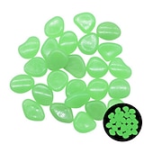 cheap Statues-1pack Glow in the Dark Garden Pebbles For Sidewalk Garden Terrace Lawn Garden Patio Fish Tank Aquarium Decoration Glow Stone