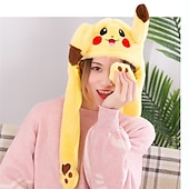 cheap Novelty Toys-Glowing Plush Ear Moving Jumping Rabbit Hat Funny Glowing Ear Moving Bunny Hat Cosplay Festival Party Hat 5-18 Years and Adult