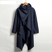 preiswerte Herren-Blazer &amp; -Anzüge-Herren Wintermantel übergangsjacke Trenchcoat Umhang / Capes Urlaub Geschäft Frühling Herbst Baumwollmischung Schnelltrocknend Leicht Oberbekleidung Bekleidung Streetwear Stilvoll ohne Druck Einfarbig