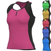 abordables Maillots de mujer-Mujer Chaleco de Ciclismo Graphic Sin Mangas Bicicleta Maillot Camiseta con 3 bolsillos traseros MTB Bicicleta Montaña Ciclismo Carretera Secado rápido Bandas Reflectantes Cómodo Dispersor de humedad