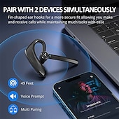 abordables Casques téléphoniques et professionnels-K510 main libres bluetooth casques Contour d&#039;Oreille Bluetooth 5.2 Reduction de Bruit Conception Ergonomique Charge Rapide pour Apple Samsung Huawei Xiaomi MI Bureau d&#039;affaires