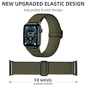 お買い得  Apple Watch Bands-3パック Solo Loop と互換性があります Apple Watch ウォッチバンド 38mm 40mm 41mm 42mm 44mm 45mm 49mm 弾性ある メタルクラスプ 伸縮性 ナイロン 交換用時計バンド のために iwatch Ultra 2 Series 9 8 7 SE 6 5 4 3 2 1