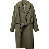 preiswerte Herren-Blazer &amp; -Anzüge-Herren Wintermantel Mantel Geschäft Casual Herbst Winter Polyester Windundurchlässig warm halten Oberbekleidung Bekleidung Stilvoll Brautkleider schlicht nicht druckbar Einfarbig Tasche Kargen