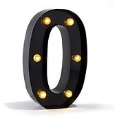 economico Luci decorative-luci a led per alfabeto e marquee arabe, lettere nere alimentate a batteria led per eventi, matrimoni, feste, compleanni, casa, bar, nuovo design, nero fresco
